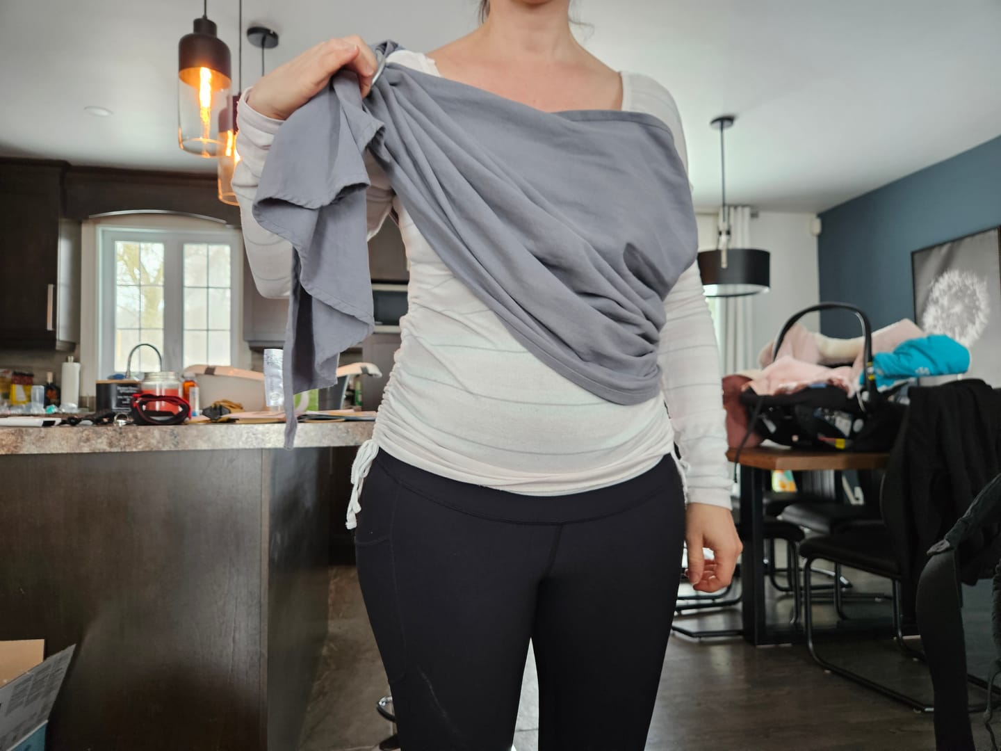 Customer photo review of Écharpe Ajustable Tissée (Ring Sling) | Luna