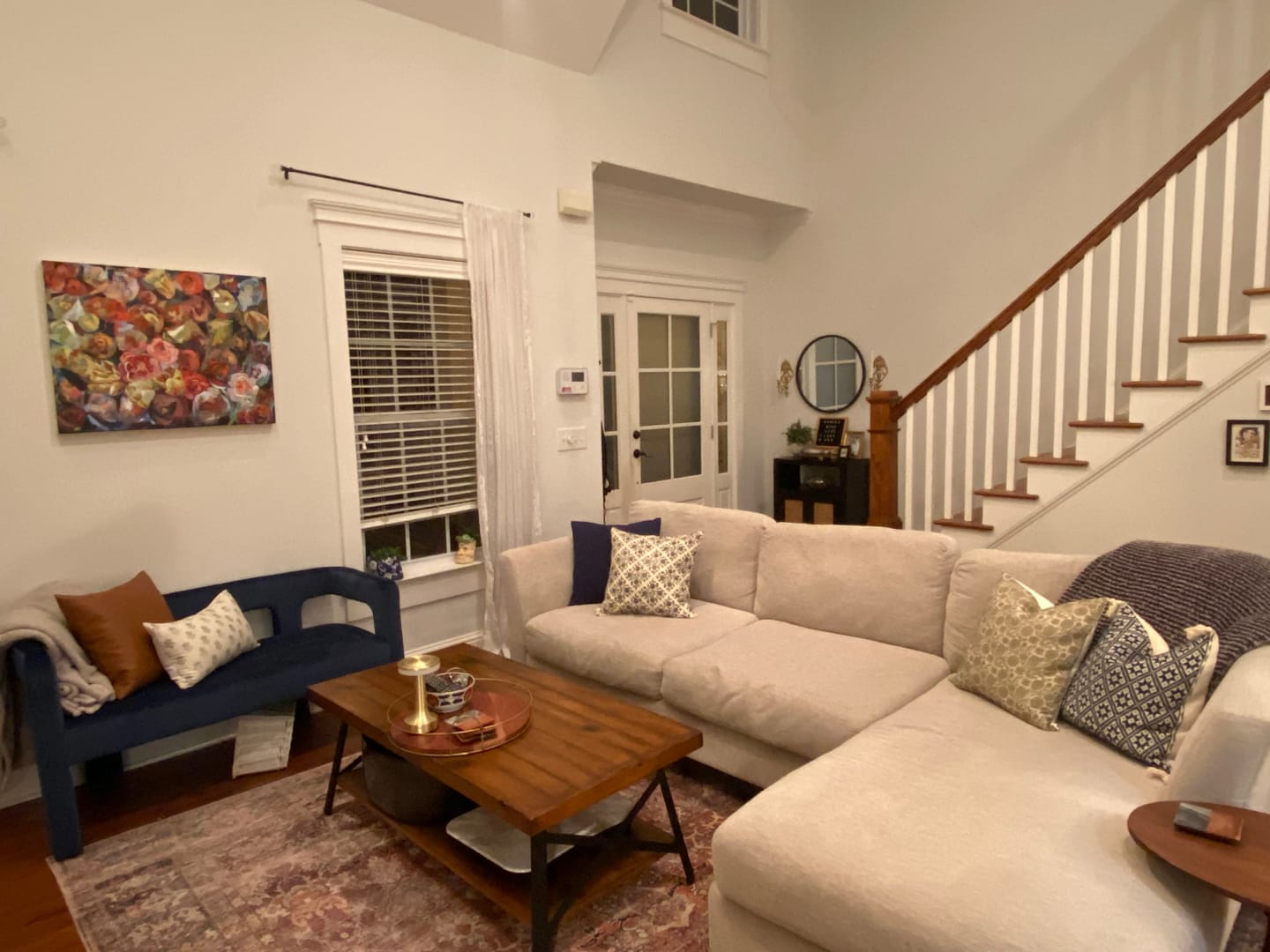 Customer photo review of Lyla in Blue - 12x40"