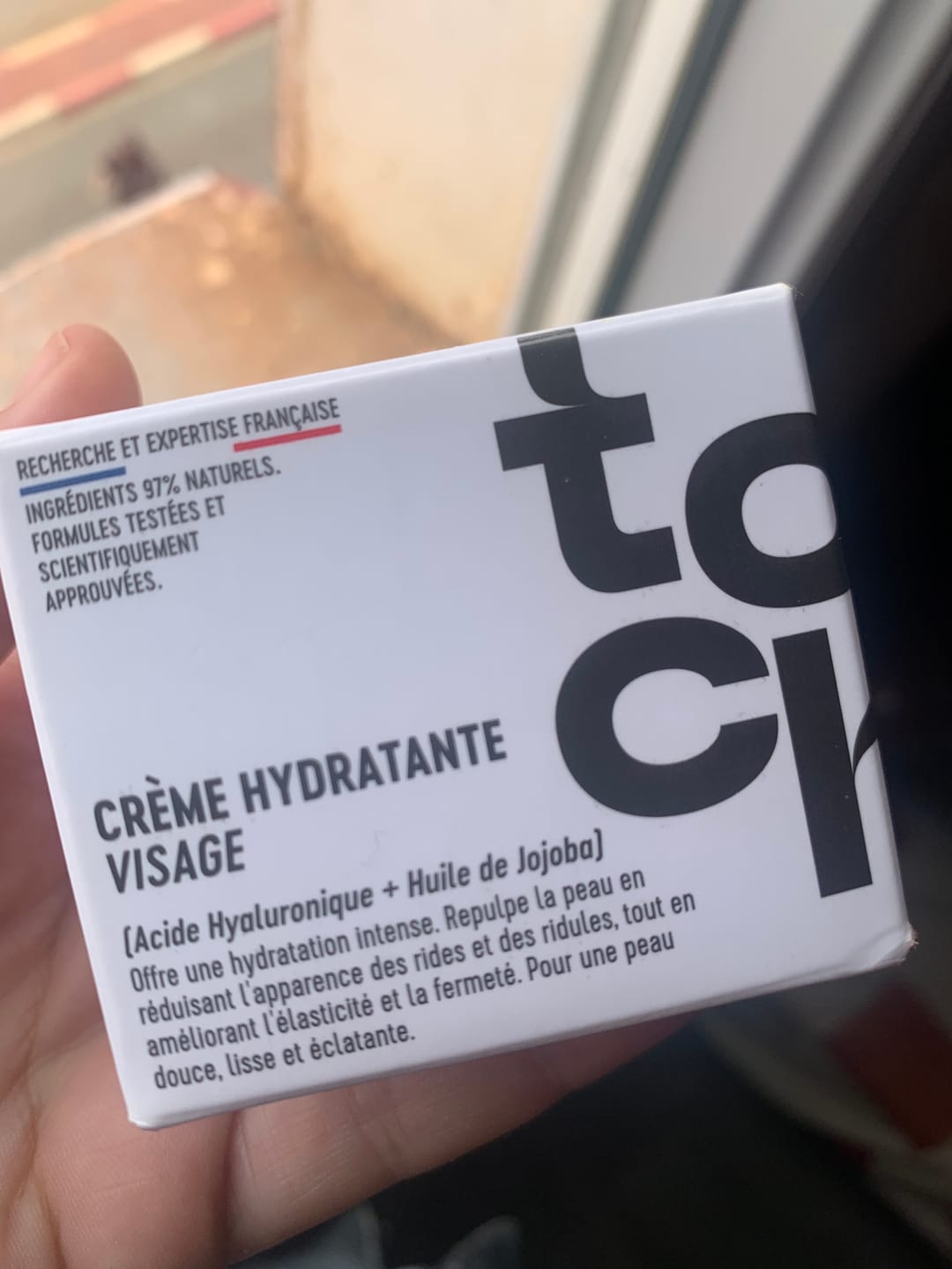 Customer photo review of Crème hydratante visage