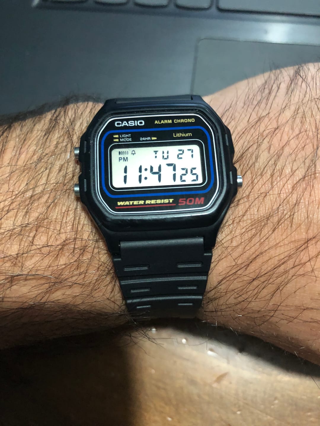 Customer photo review of Reloj Casio Vintage W-59-1VQD Azul/Negro