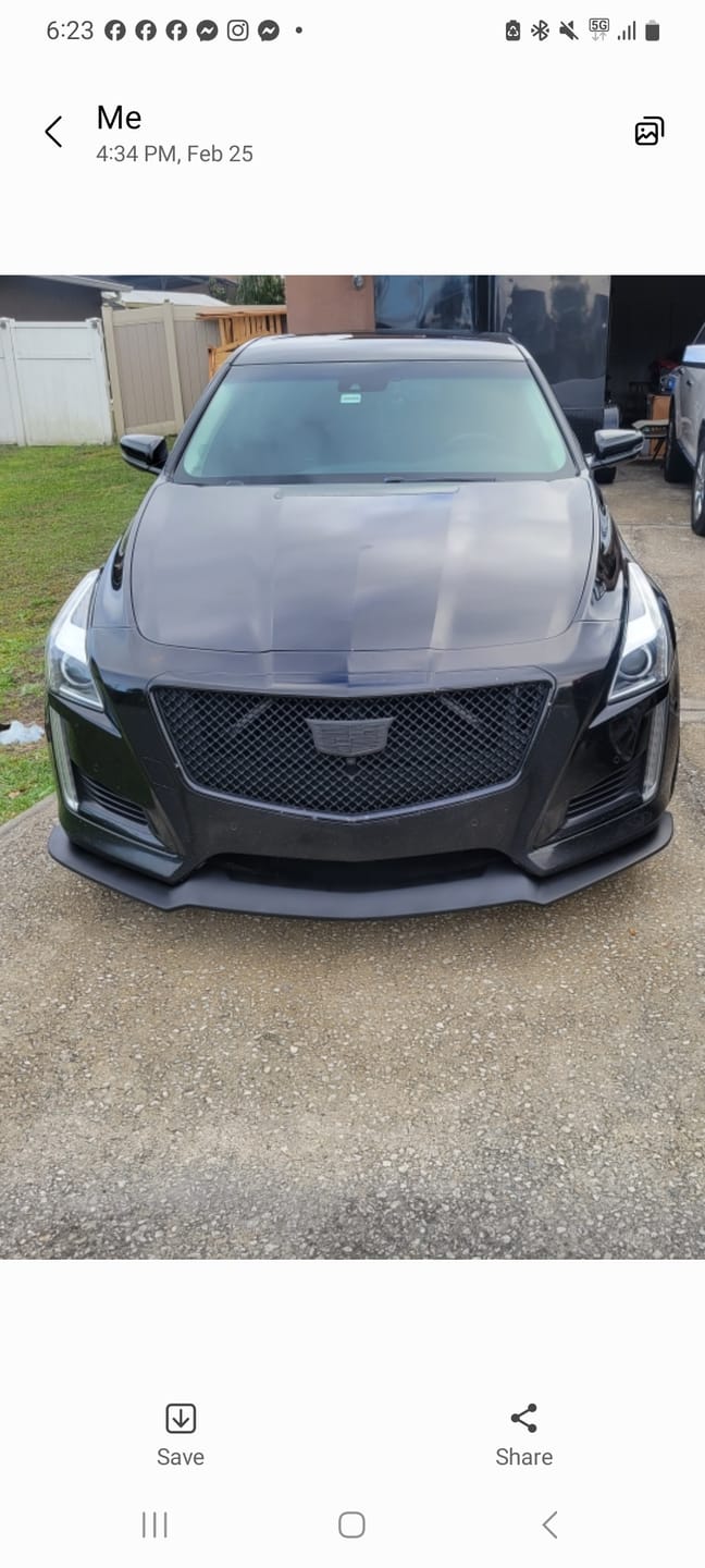 Customer photo review of 2014-19 Cadillac CTS Vsport Performance Front Splitter