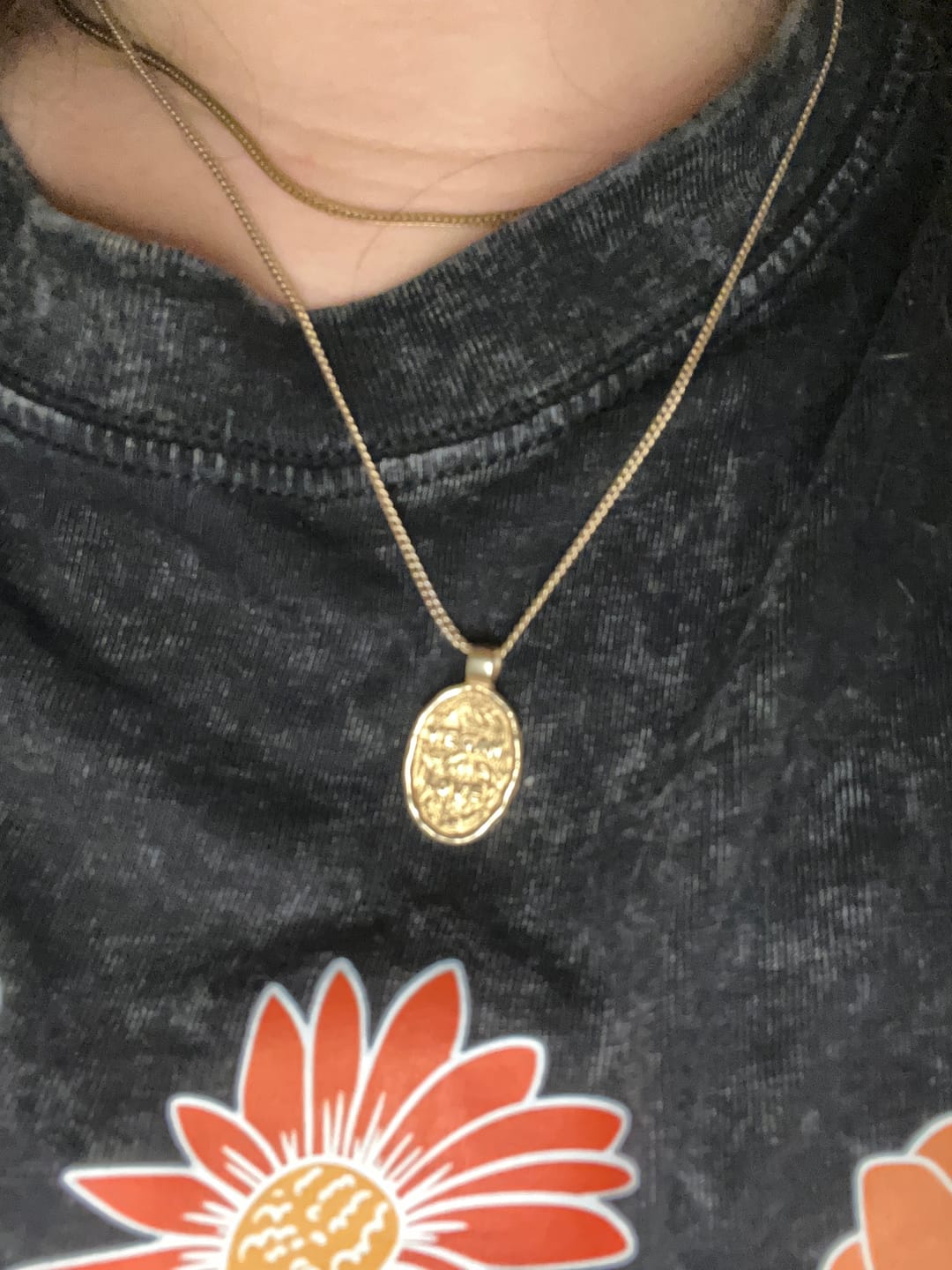 Customer photo review of Vegan Love | Gold Necklace