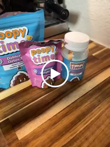 Customer video review of FREE GIFT! Poopy Time Debloat & Detox Gummies