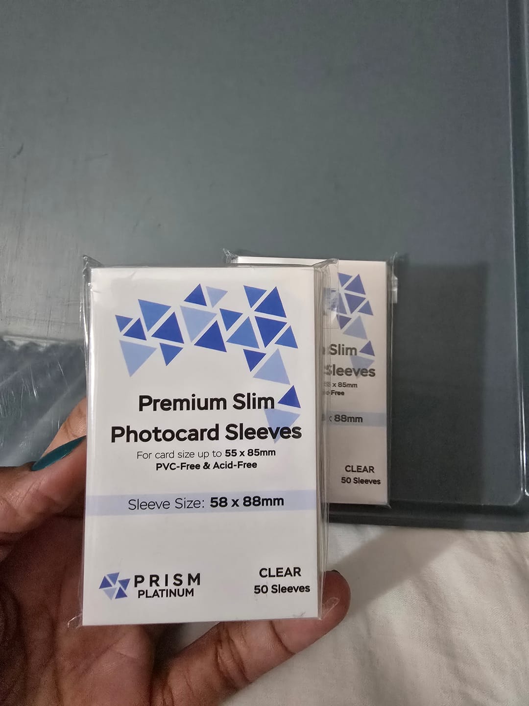Customer photo review of Premium Slim Photocard Sleeves
