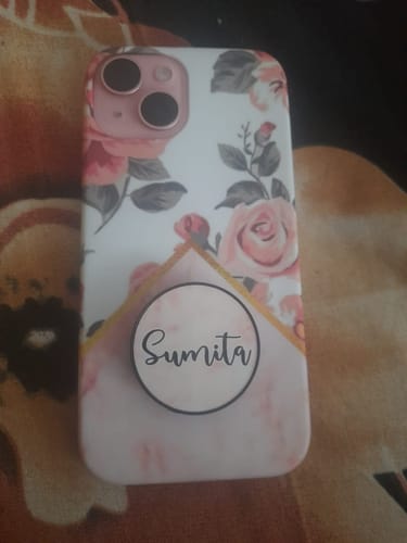 Customer photo review of SoCouple Art Marble Floral Phone Case Cover