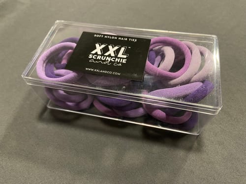 Customer photo review of Soft Fabric Hair Ties