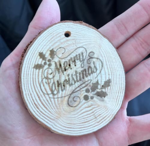 Customer photo review of Cloudray EC-30 LiteMarker Pro 30W CO2 Laser Marking Engraver with 8.3"X 8.3" Scan Area