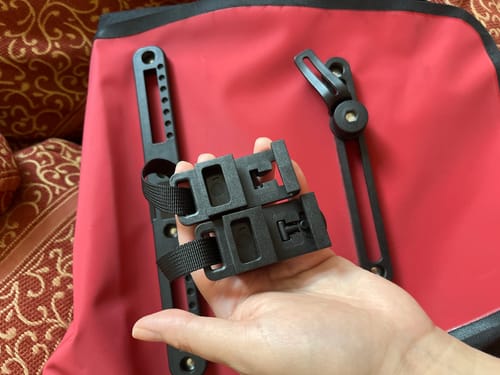 Customer photo review of Alforja Bicicleta Outdoor 25 Lts Impermeable DRYSAFE Roja