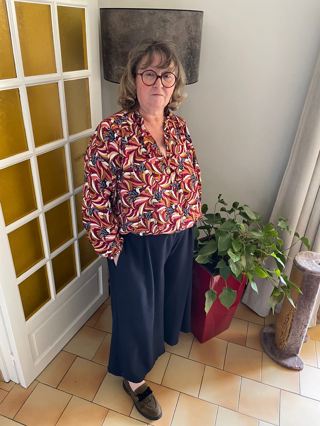 Customer photo review of Blouse Miléna - viscose tropical
