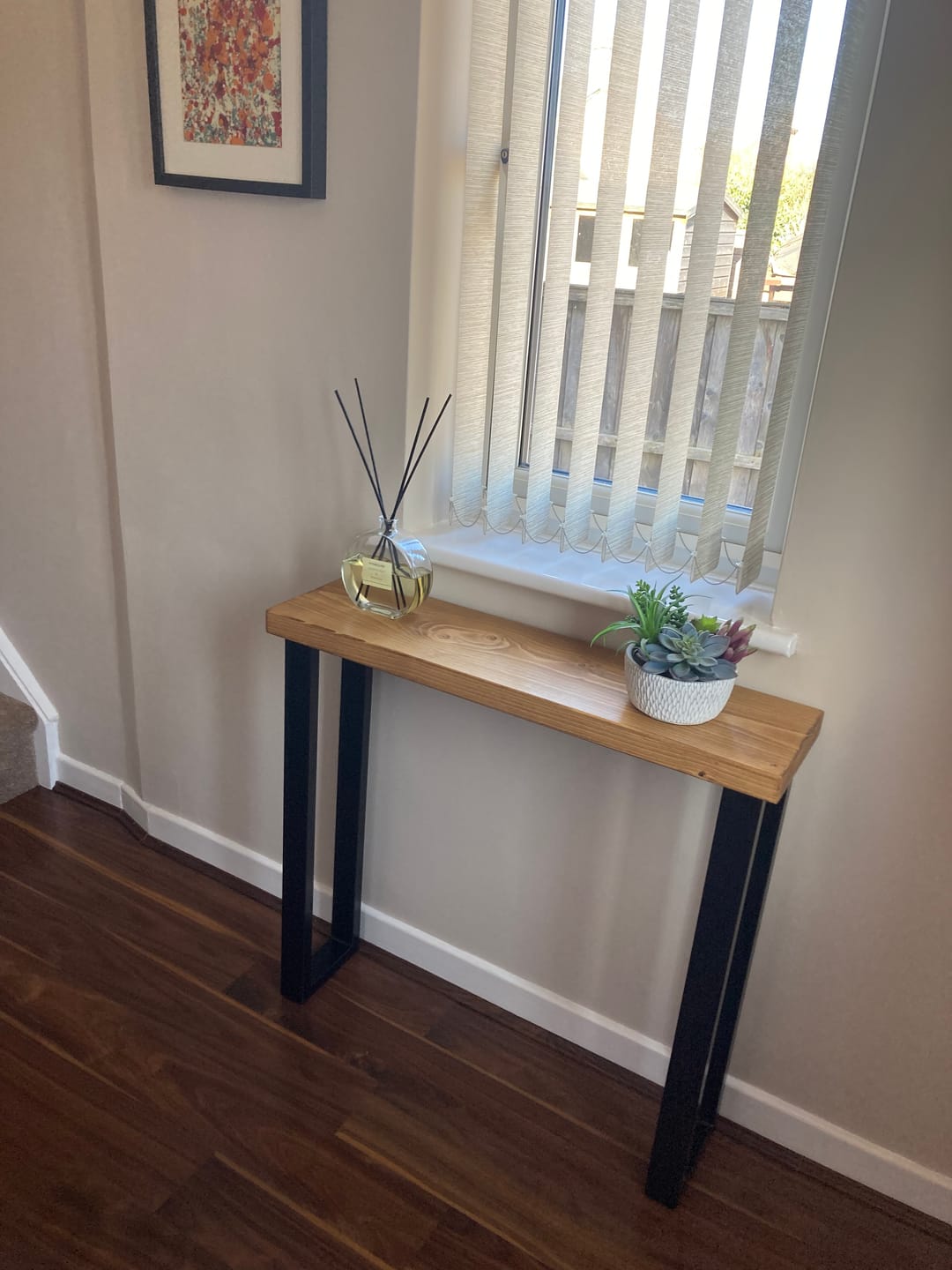 Customer photo review of Rustic Console Table | 22.5cm Depth