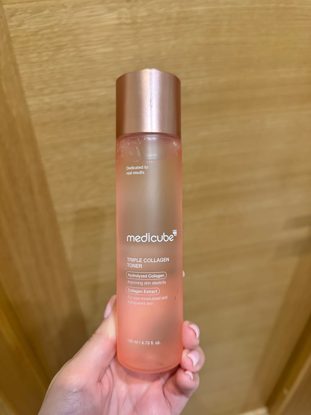 Customer photo review of Nostiprinošs toniks sejai Medicube Triple Collagen Toner 4.0