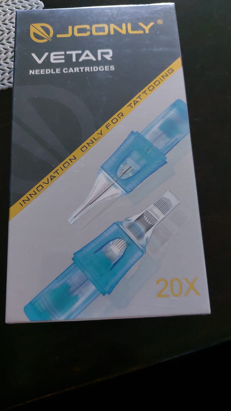 Customer photo review of JCONLY VETAR Tattoo Cartridge Needles Round Liner