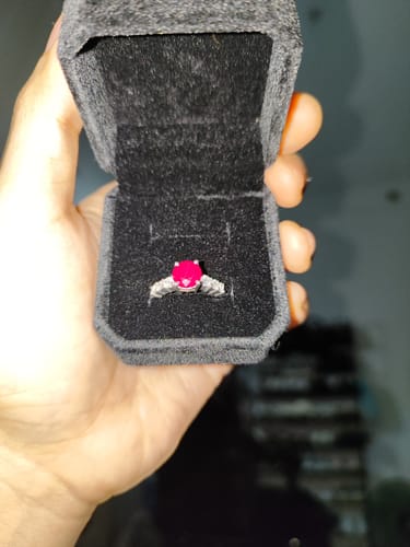 Customer photo review of 1.5ct Slovenia Engagement Ring