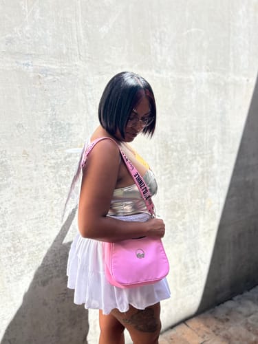 Customer photo review of Pink Fashionista Crossbody Bag