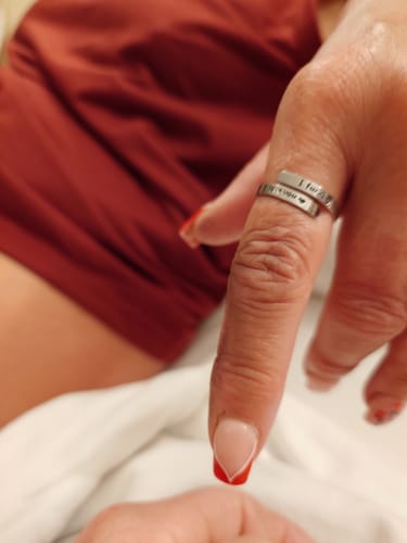 Customer photo review of I F♡cking Love You Ring