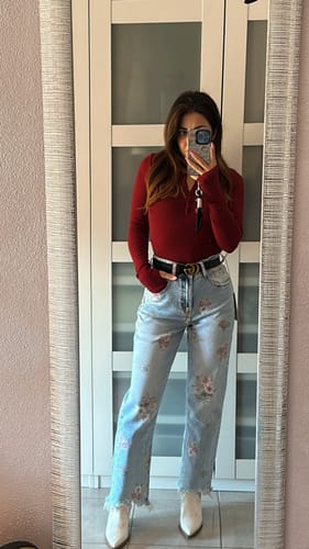 Customer photo review of Jeans Rose - Lavaggio Chiaro