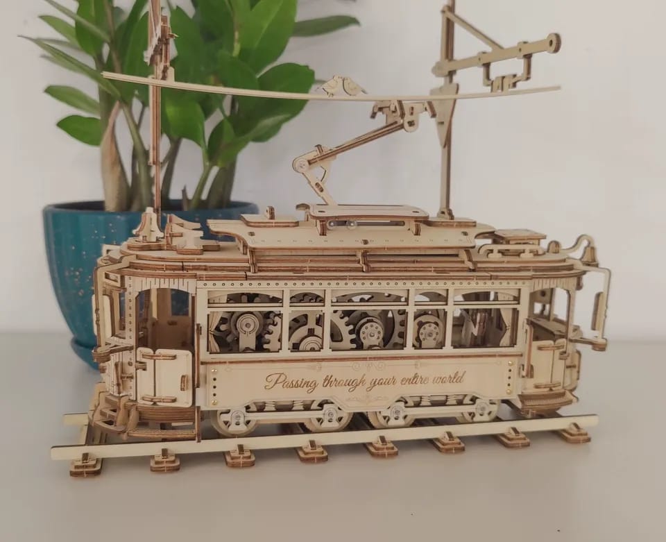 Customer photo review of Classic City Tram 3D Wooden Puzzle
