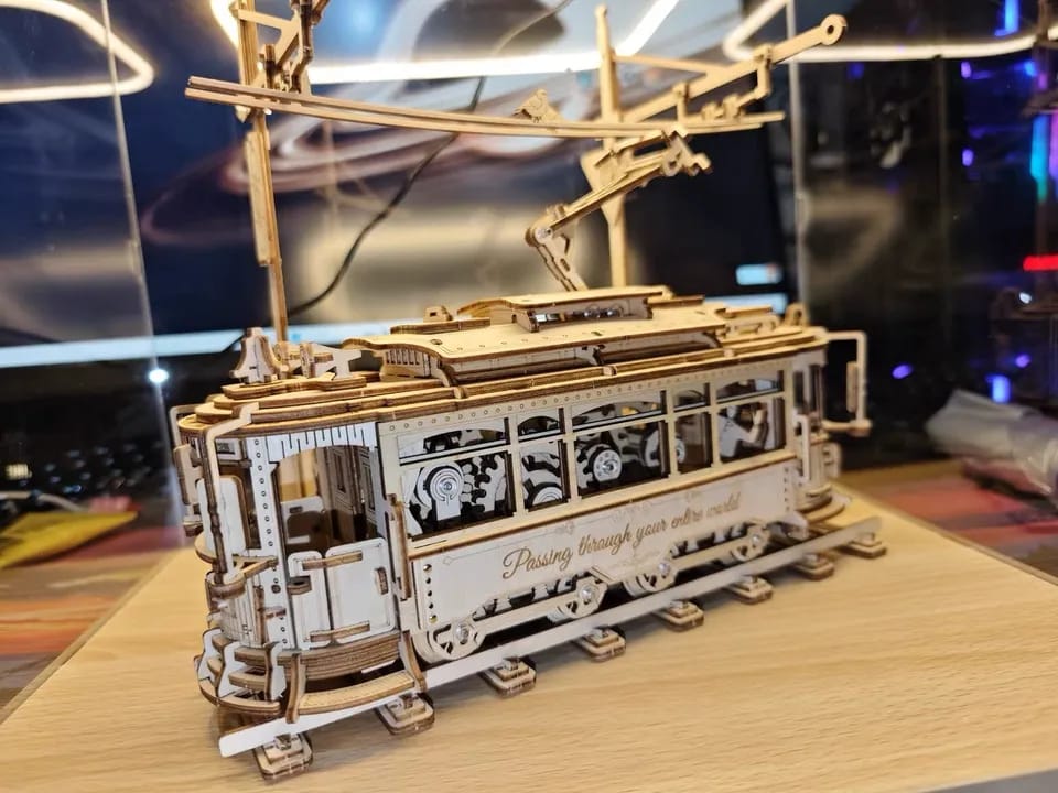 Customer photo review of Classic City Tram 3D Wooden Puzzle