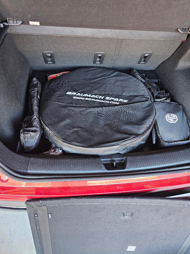 Customer photo review of MG MG4 EV incl Xpower Space Saver Spare Wheel - HUB CENTRIC - Braumach Spare Wheel Kit All Models - 2023-2026
