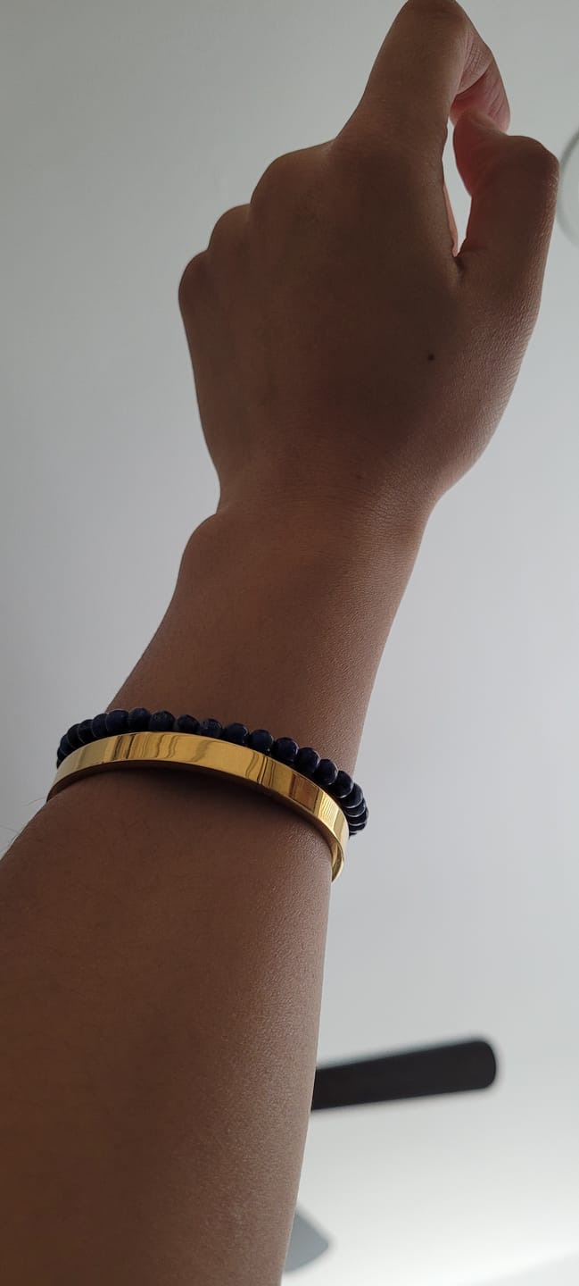 Customer photo review of Rina Gold Bangle