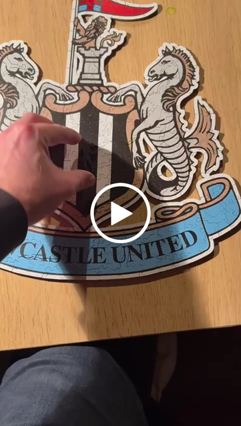 Customer video review of Newcastle United FC® Crest - Wooden Puzzle