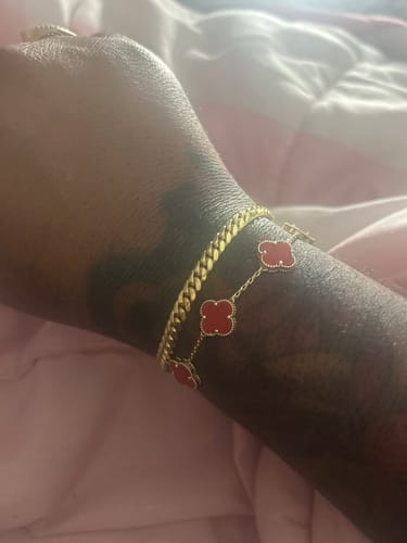 Customer photo review of *NEW* 14K Solid Miami Cuban Bracelet (5MM) JTJ™