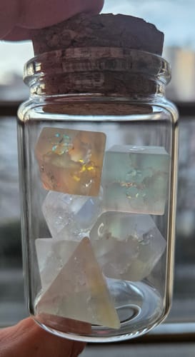 Customer photo review of Glaswürfel Frosted Lightning Prisma