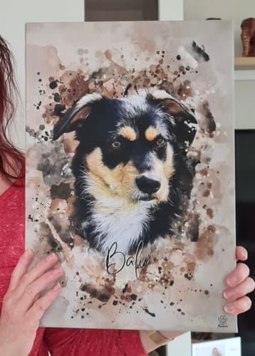 Customer photo review of Aquarell Pawtrait