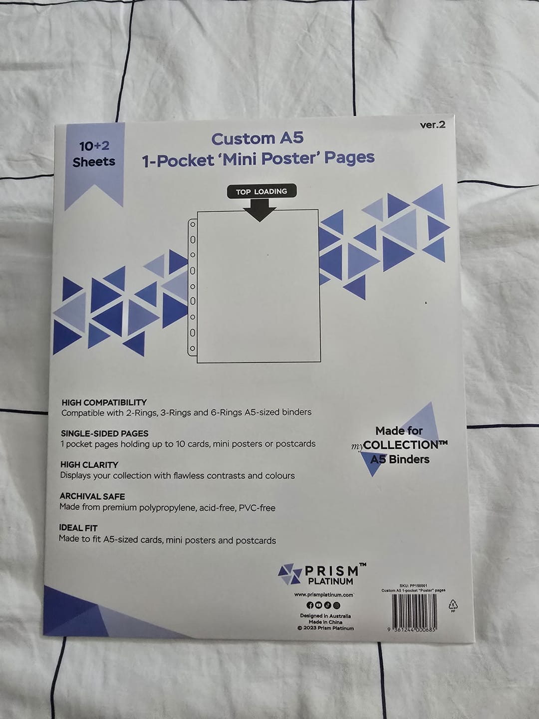Customer photo review of [Version 2] Custom A5 pages - 1-Pocket - Mini Poster