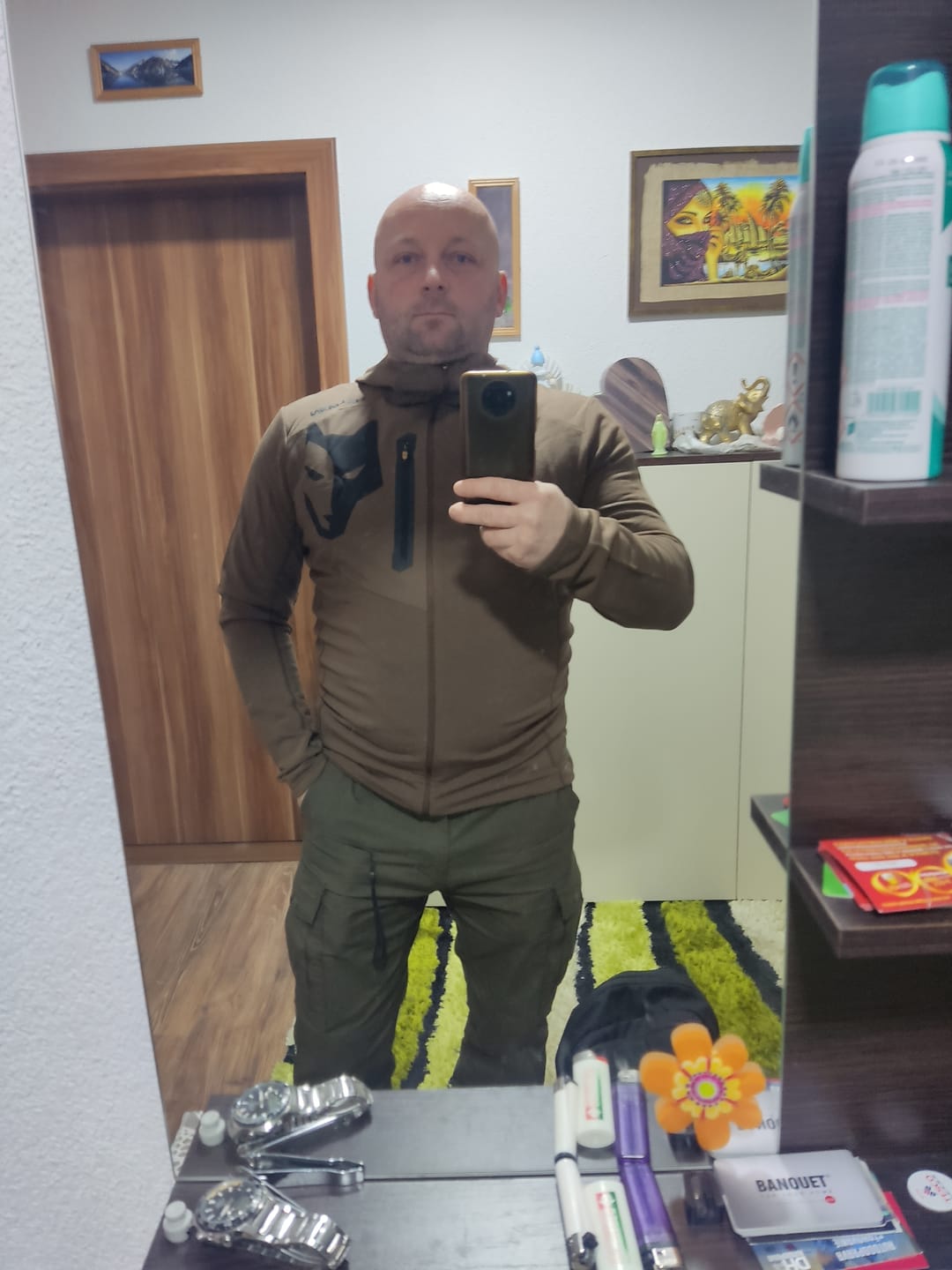 Customer photo review of 3ML Hunting Hoodie - Warmest Merino Wool Mid Layer | Synertech™