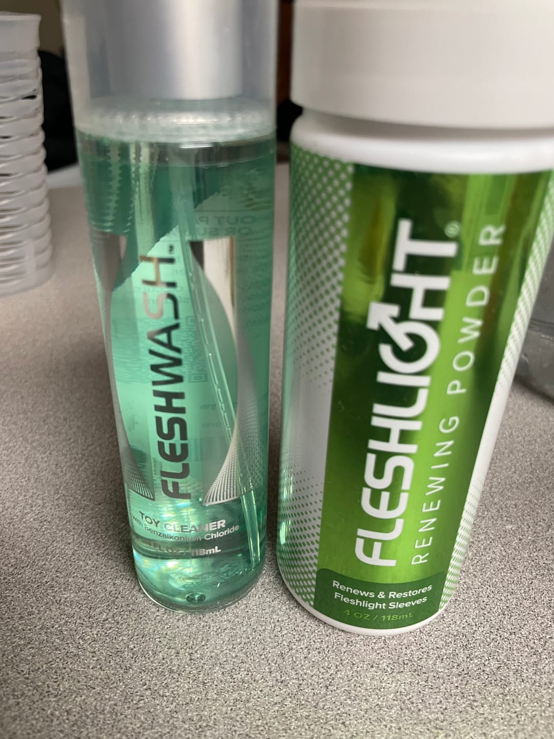 Customer photo review of Fleshlight Product Care Kit (4oz)