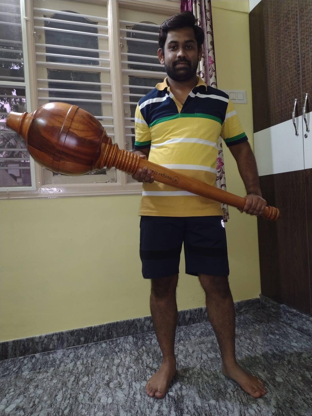 Customer photo review of Indian Hanuman Gada/Mace (4 to 12 kgs)