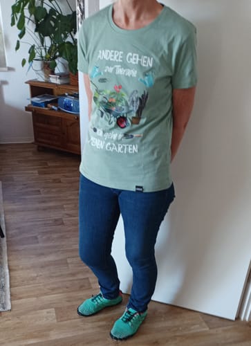 Customer photo review of Garten Therapie  - Damen Premium Organic Shirt