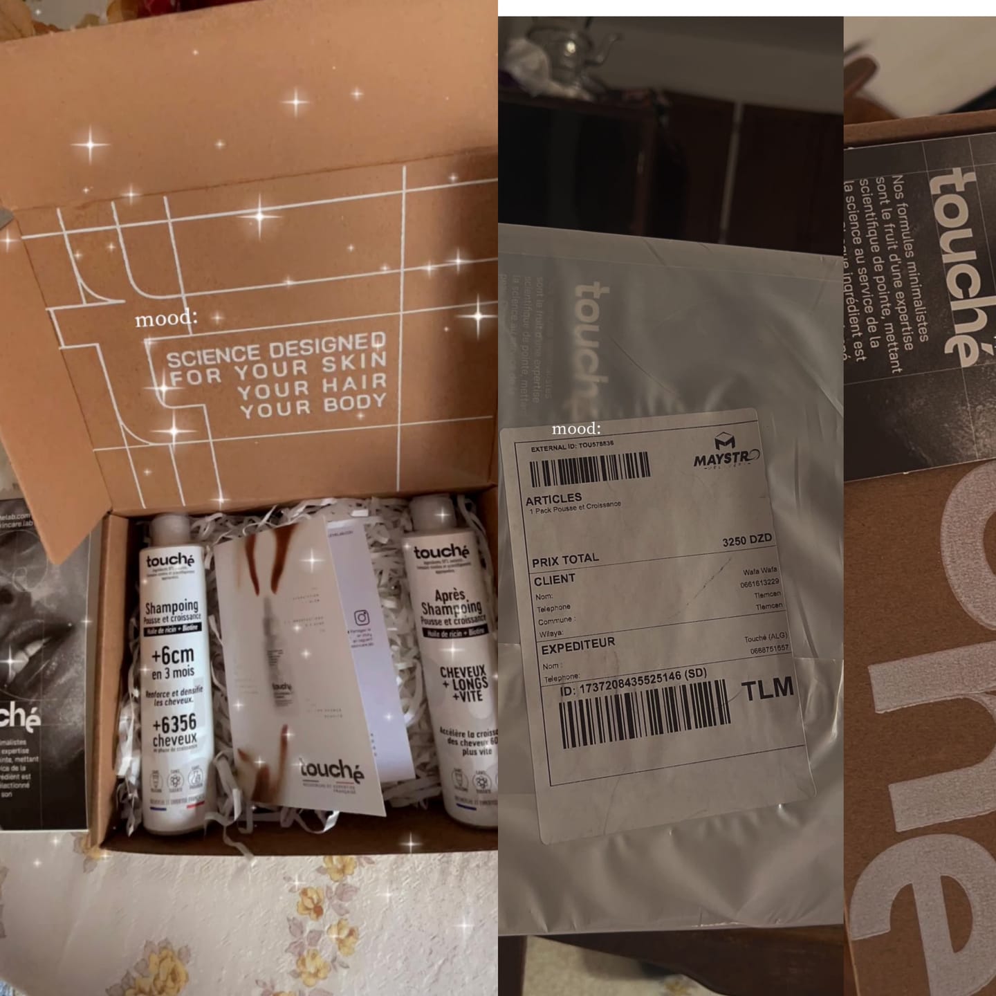 Customer photo review of Pack shampooing et après-shampooing pousse et croissance