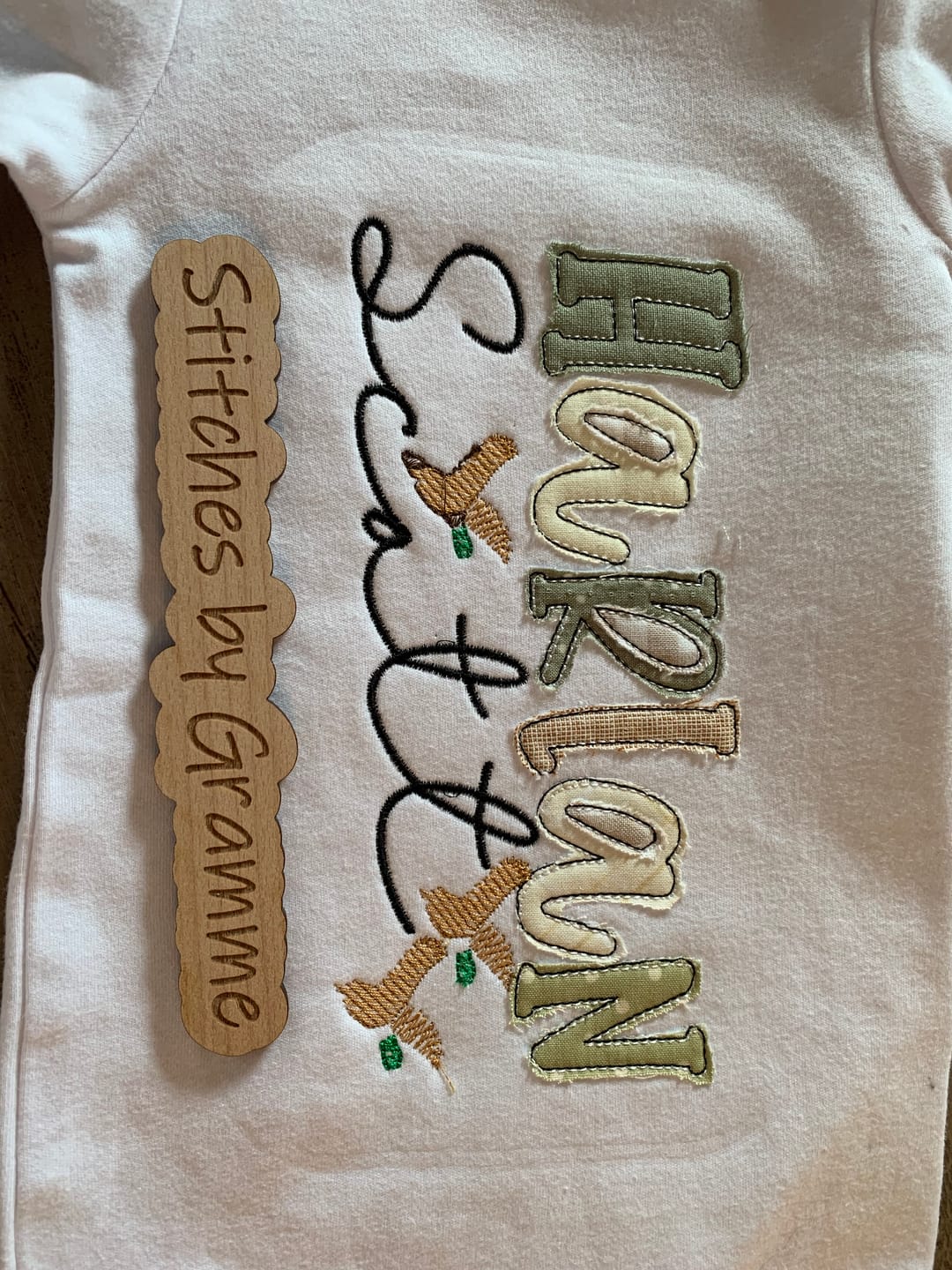Customer photo review of Unisex Baby Gown with Hidden Zipper