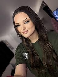 Customer photo review of Full Shine Sew In Hair Weft Bundles 100% Remy Human Hair Darkest Brown (#2)