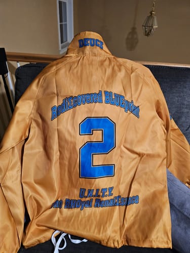 Customer photo review of Personalized Crossing Line Jacket