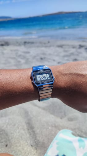 Customer photo review of Reloj Casio Vintage A700W-1ACF Plateado Slim