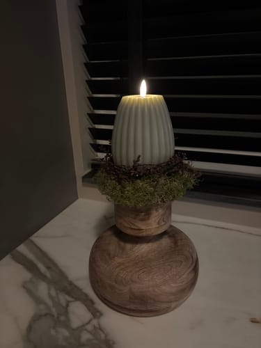 Customer photo review of LED Rillelys D 10 x H 15 cm Sand