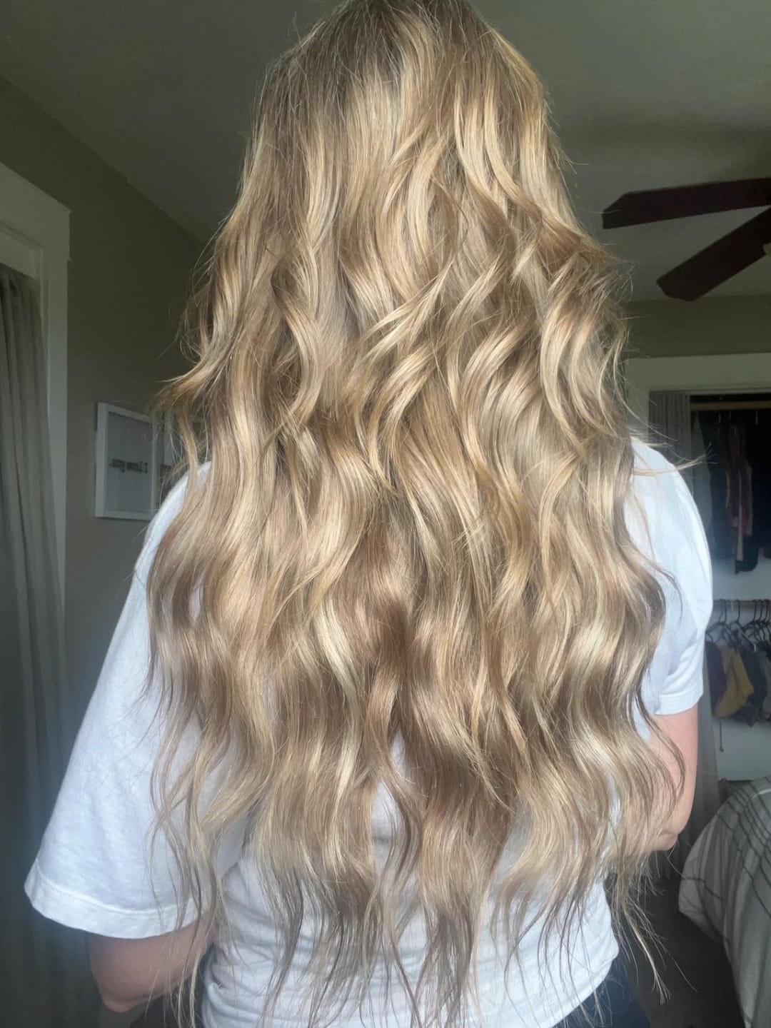 Customer photo review of Full Shine Sew In Hair Weft Bundles 100% Remy Human Hair Highlights (#P16/22)