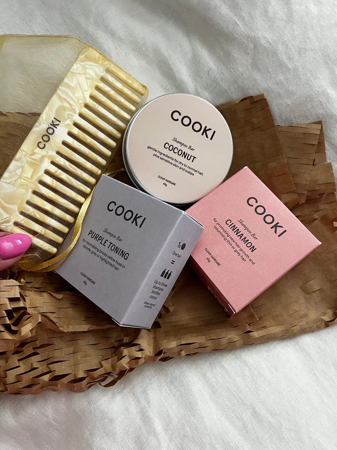 Customer photo review of Purple Shampoo Bar