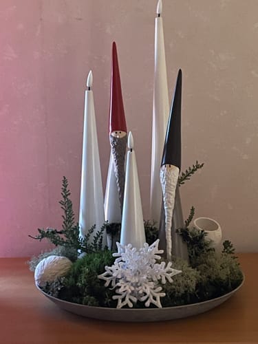 Customer photo review of Kegle lys D 5 x H 28 cm Hvid