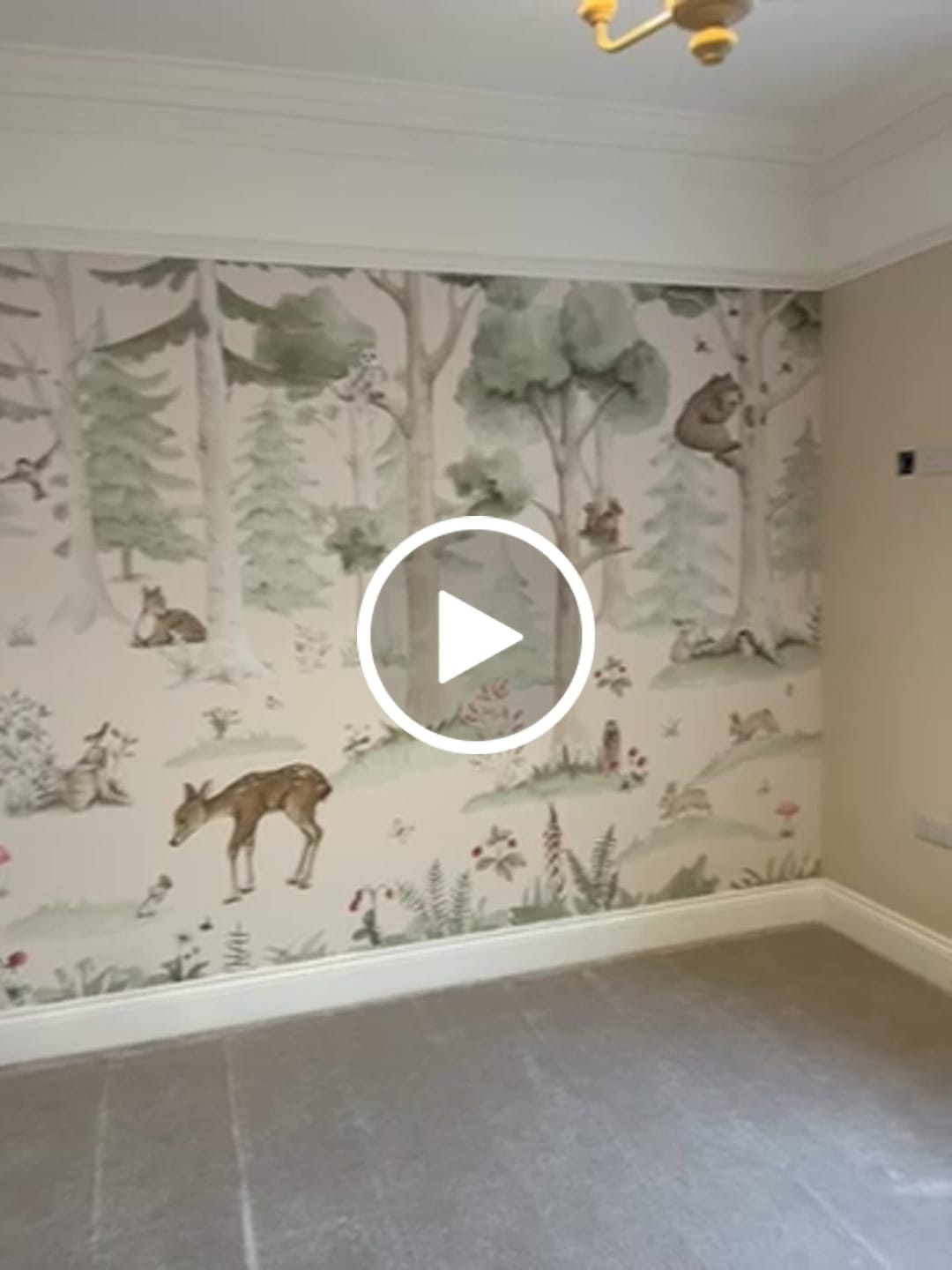 Customer video review of Woodland Friends Wallpaper