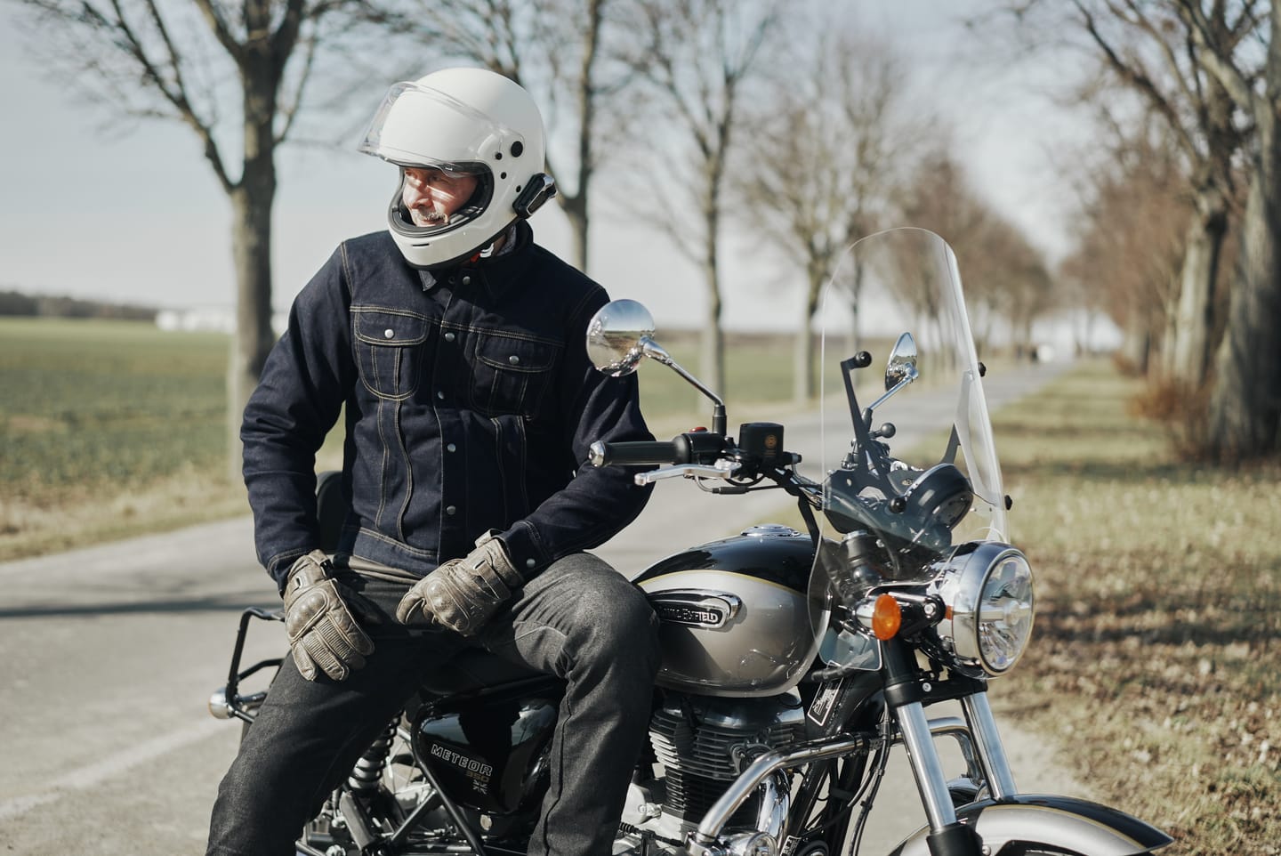 Customer photo review of zero: denim riding jacket