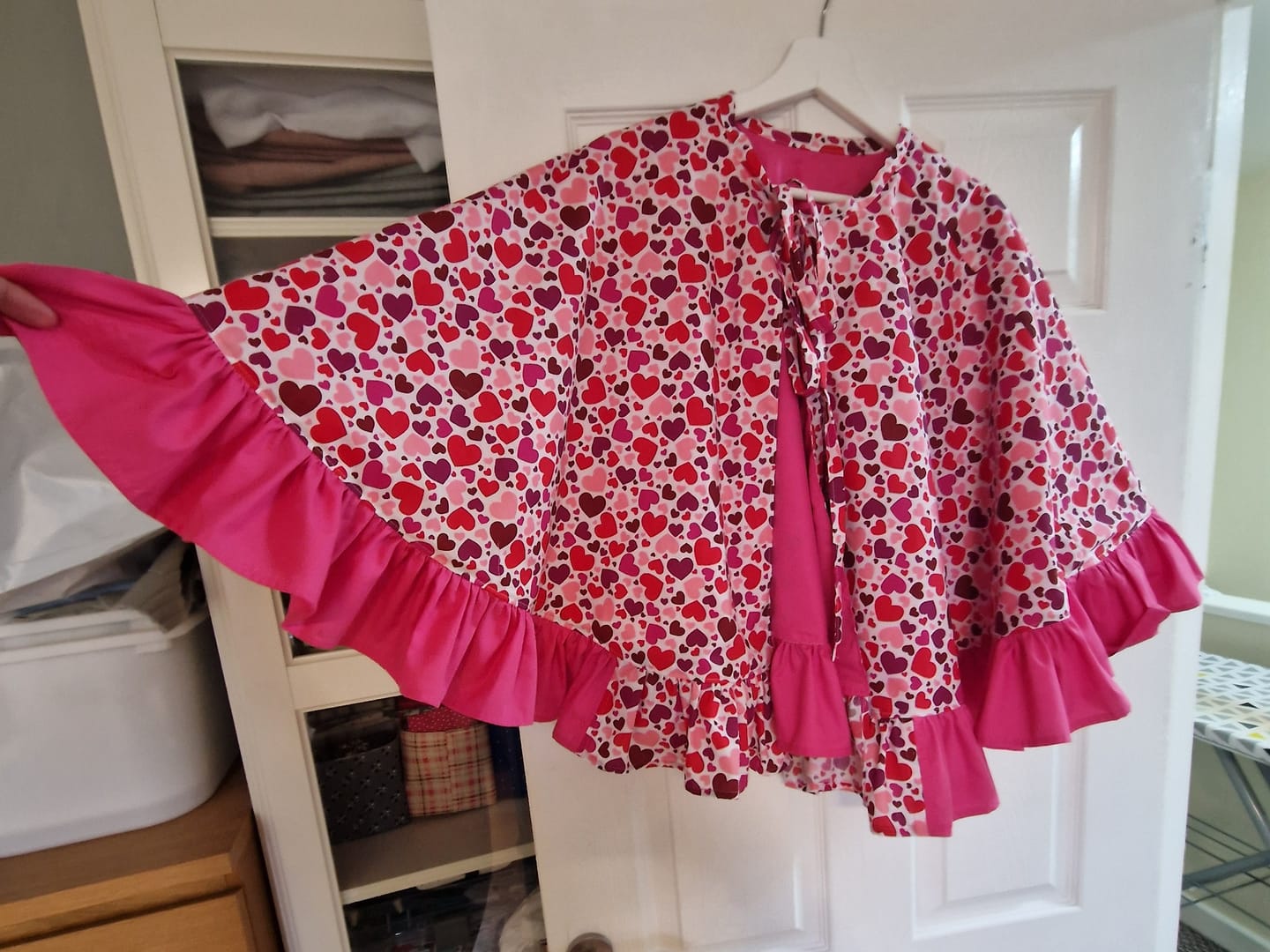 Customer photo review of All Over Hearts Polycotton Fabric