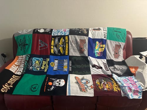 T-shirt quilt featuring arizona diamondbacks, indiana university by Cheri from MD