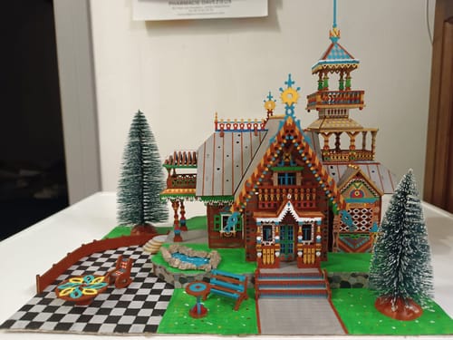 Customer photo review of Retro Villa 3D Wooden Puzzle