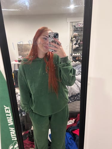 Customer photo review of Hoodie- Final Sale