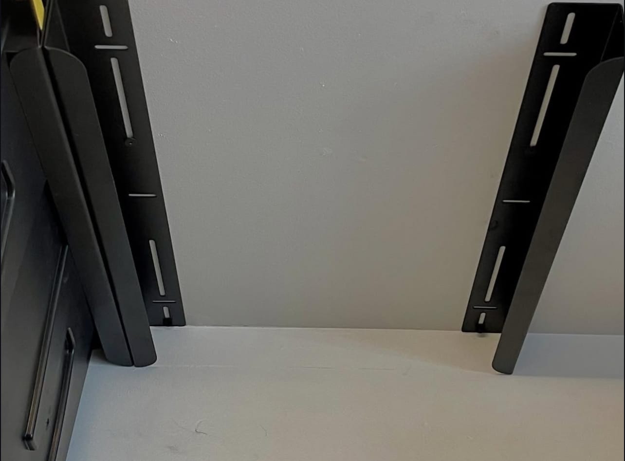 Customer photo review of Overhead Storage Bin Rail System