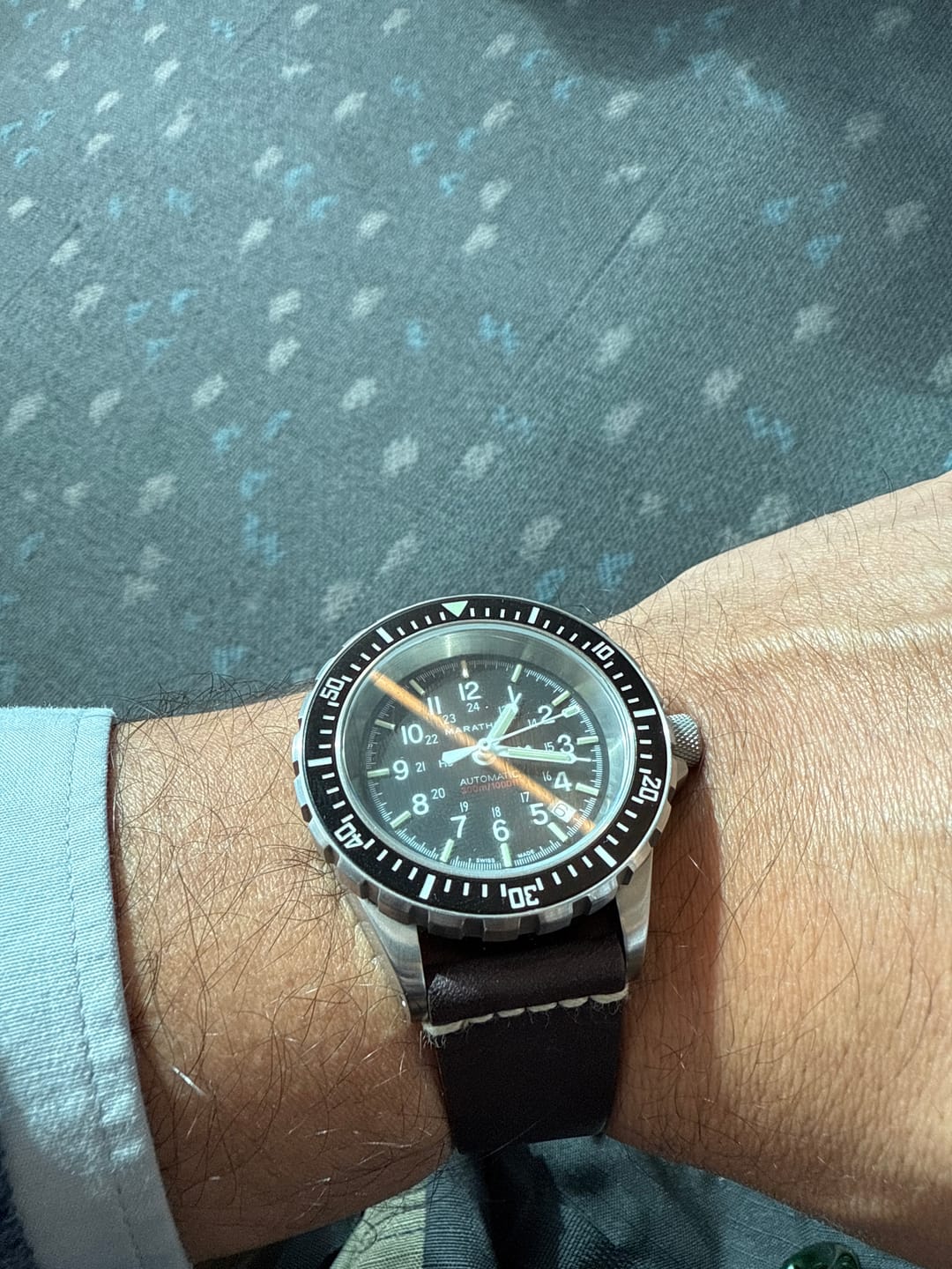 Customer photo review of Jedburgh 2.0 Leather Watch Strap